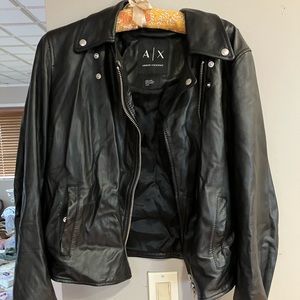 Armani exchange leather jacket.